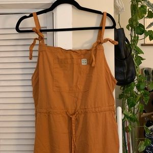 Lucy & yak rust orange brown jumpsuit